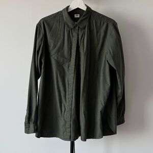 Green Uniqlo shirt